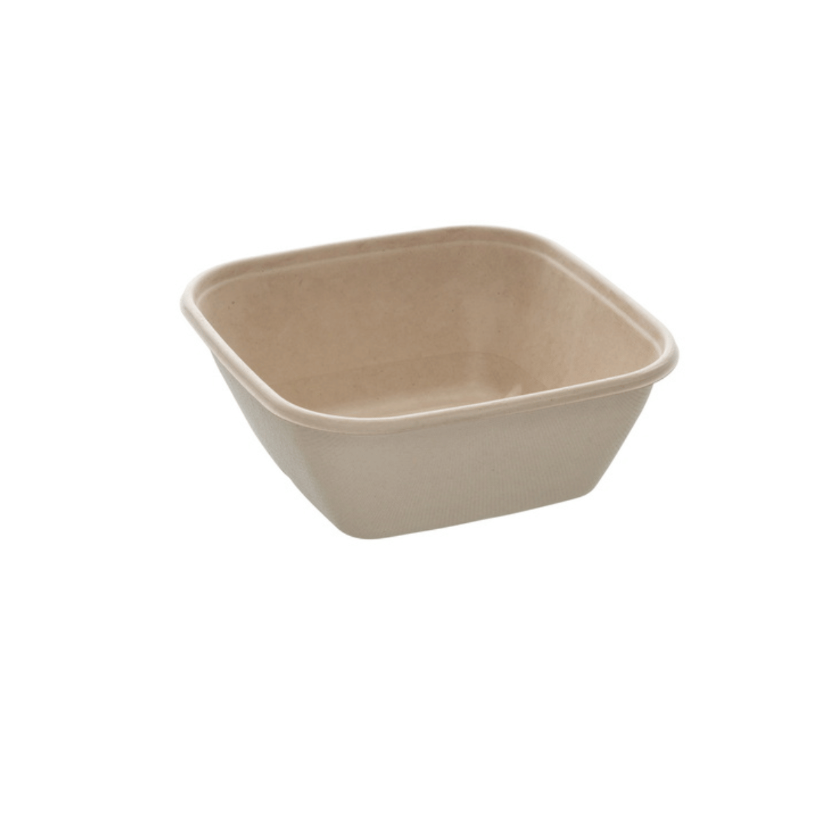 Bowl cuadrado de 1000 ml (17 x 17 cm), ecológico, biodegradable y diseñado para alimentos en hostelería sostenible.