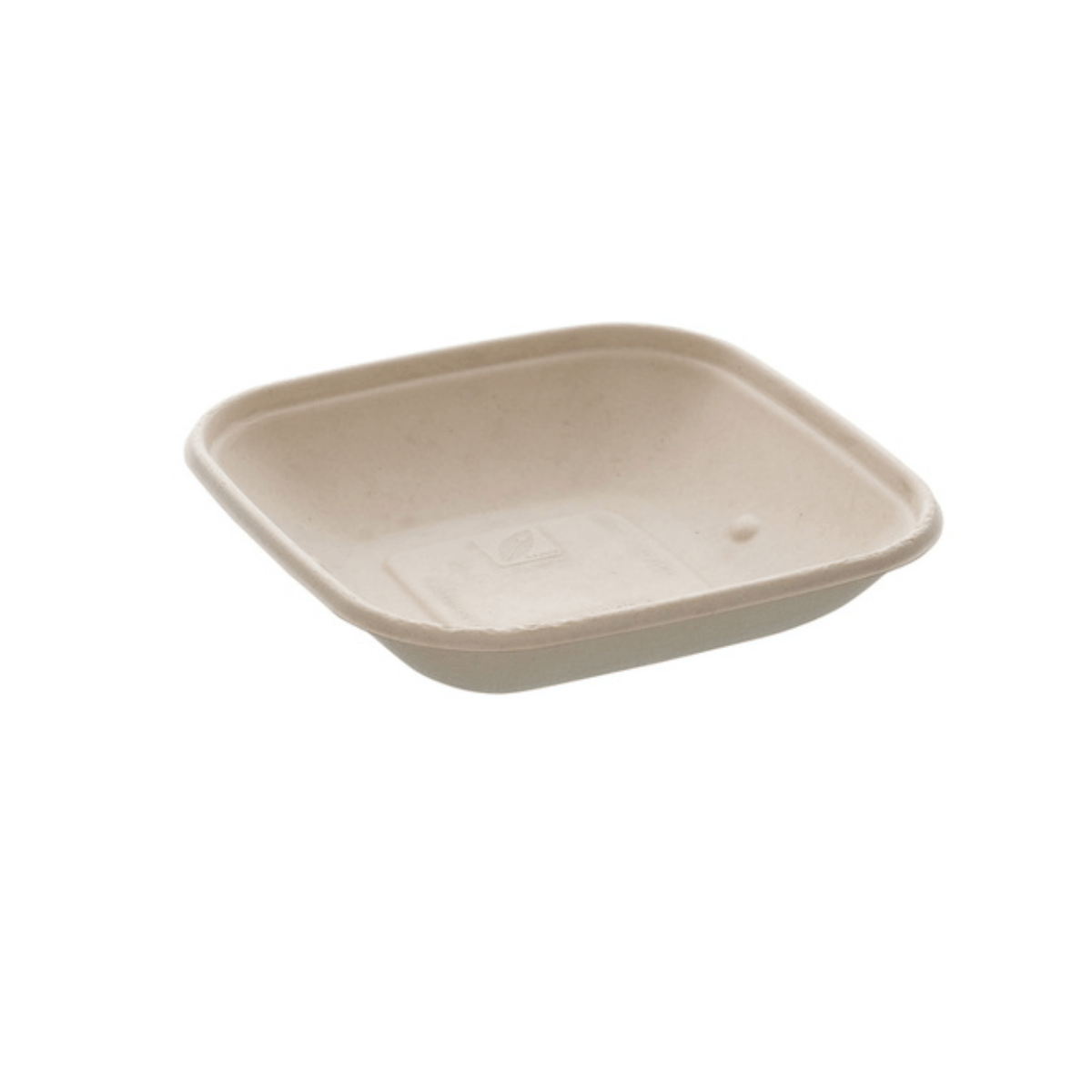 Bowl cuadrado de 500 ml (17 x 17 cm), ecológico, biodegradable y diseñado para alimentos en hostelería sostenible.