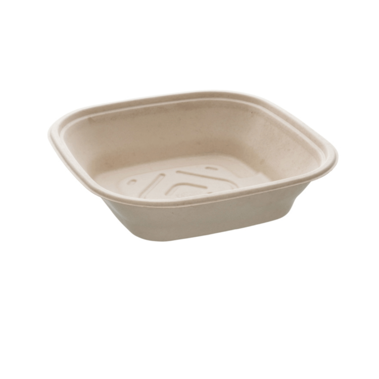 Bowl Catering de 2250 ml (27x27 cm), ideal para grandes porciones, biodegradable y diseñado para hostelería sostenible.