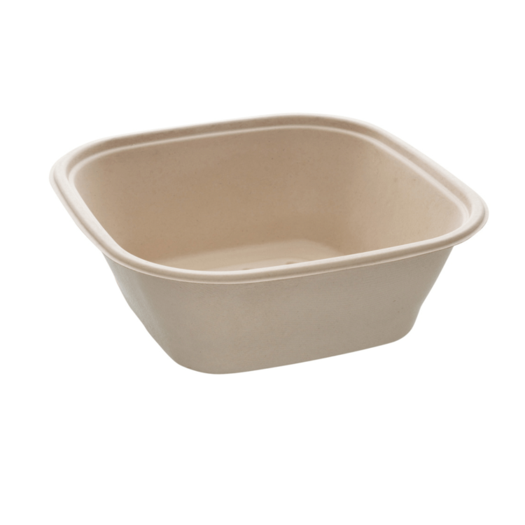 Bowl Catering de 3500 ml (27x27 cm), biodegradable, ecológico y diseñado para grandes porciones en hostelería sostenible.