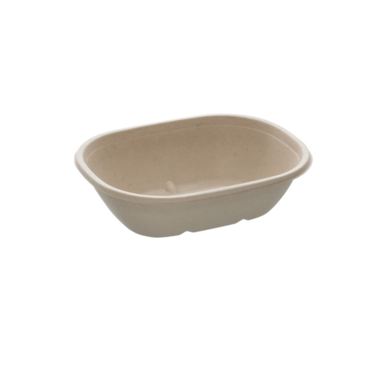 Bowl ovalado Eco Street de 620 ml (19 x 15 cm), biodegradable, ecológico y diseñado para hostelería sostenible.