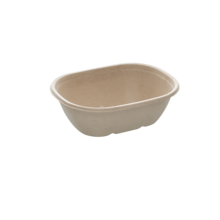 Bowl ovalado Eco Street de 770 ml (19 x 15 cm), biodegradable, ecológico y diseñado para hostelería sostenible.