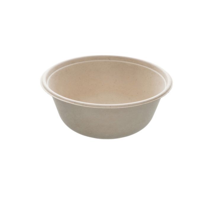 Bowl redondo de 1500 ml (Ø21 cm), biodegradable, ecológico y diseñado para raciones grandes en hostelería sostenible.