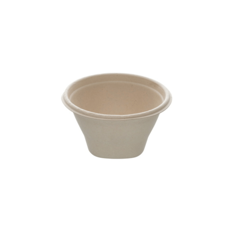 Bowl redondo de 250 ml (Ø13 cm), biodegradable, ecológico y diseñado para servir alimentos en hostelería sostenible.