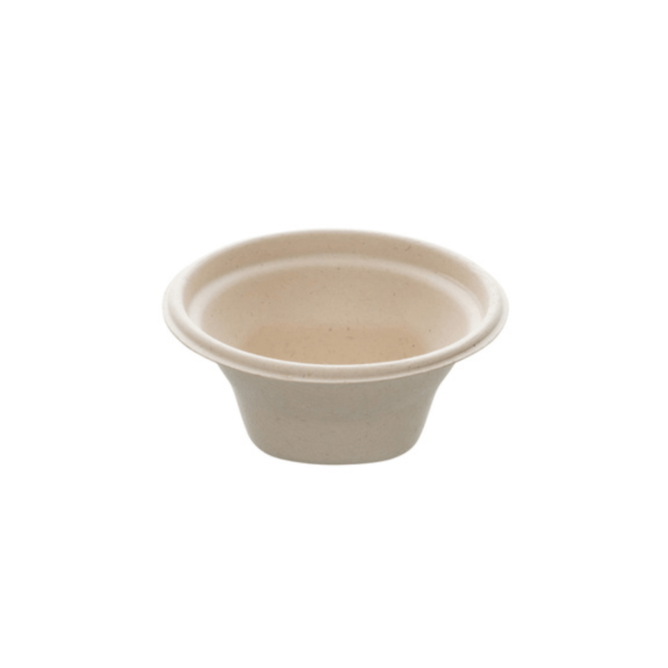 Bowl redondo de 375 ml (Ø13 cm), biodegradable, ecológico y diseñado para servir alimentos en hostelería sostenible.