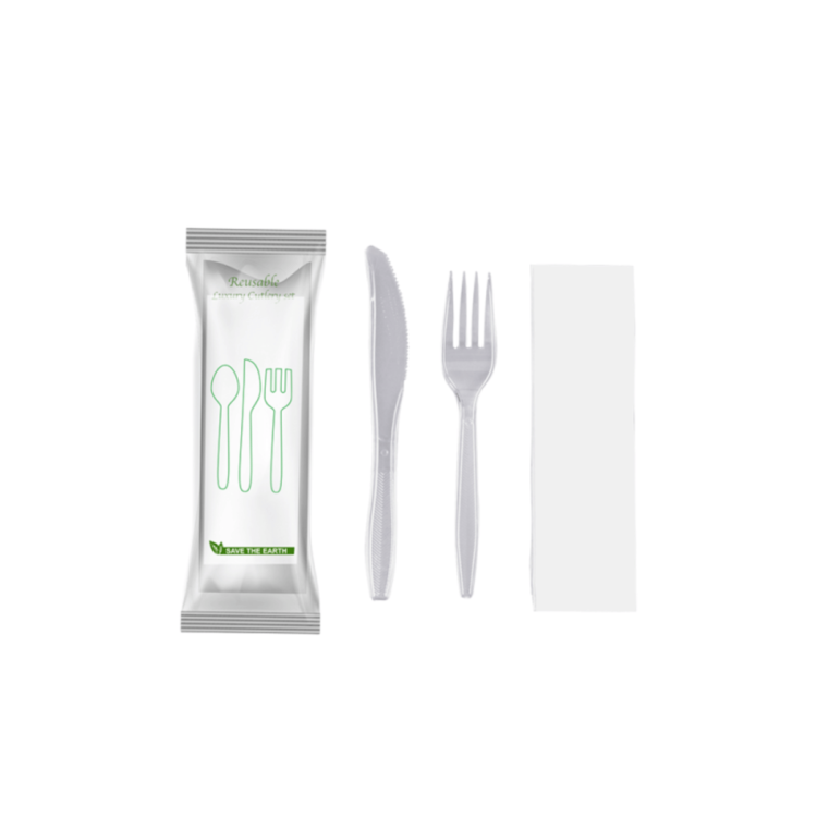 PACK CUBIERTOS 3 EN 1 TRANSPARENTE