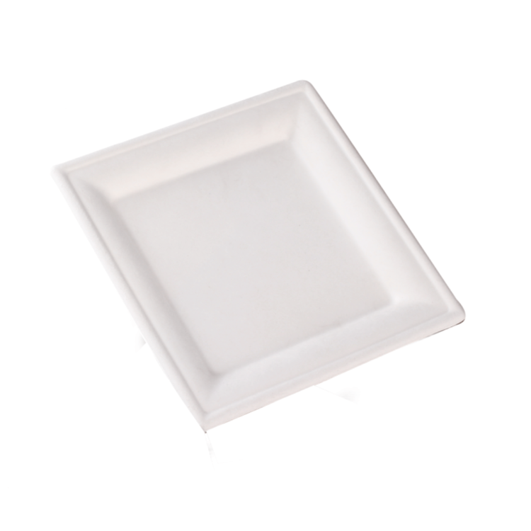 PLATO CUADRADO DE CAÑA DE AZUCAR 260X260mm