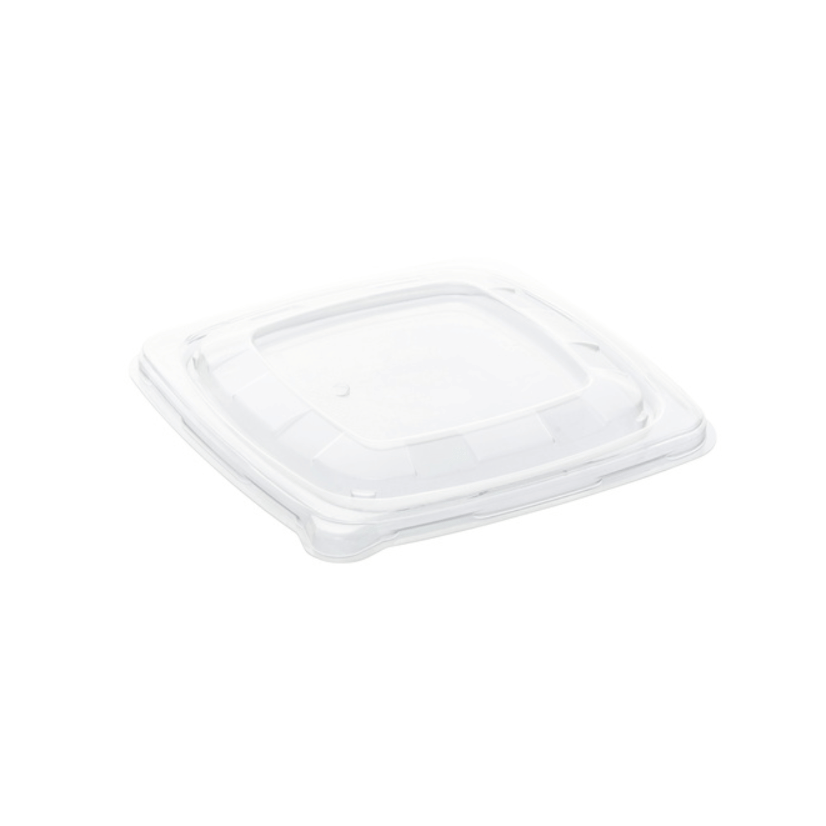 Tapa de PP para bowl cuadrado de 18x18 cm, resistente, reciclable y diseñada para hostelería sostenible.