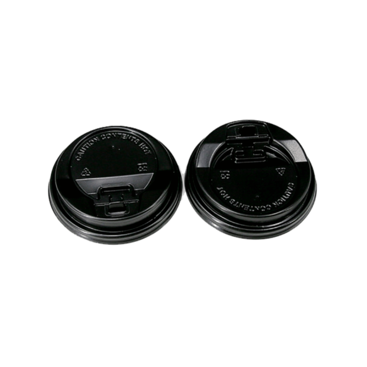 Tapa travel negra de 7.2 cm para vaso de 7oz, resistente y elegante, ideal para bebidas para llevar en cafeterías y hostelería.