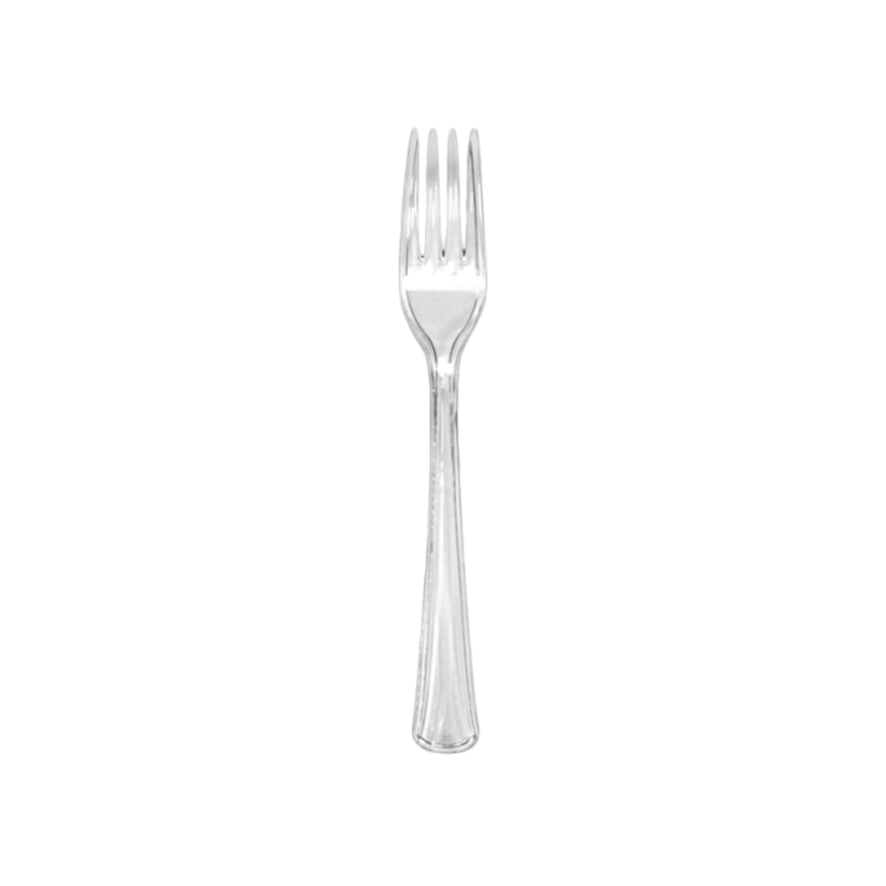 TENEDOR TRANSPARENTE REUTILIZABLE